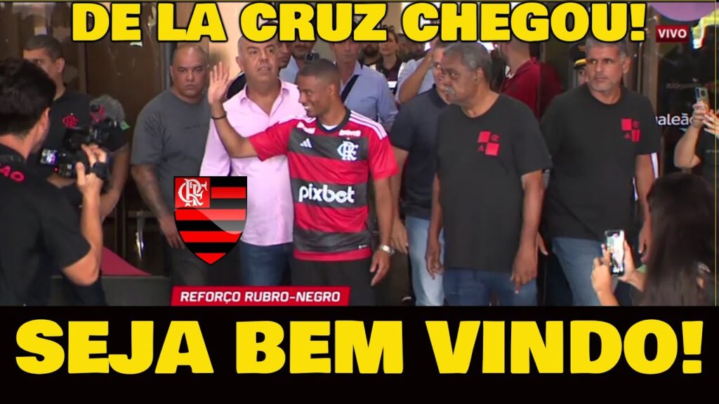 ⭐​VEJA COMO FOI A CHEGADA DE DE LA CRUZ NO RIO DE JANEIRO!⚽