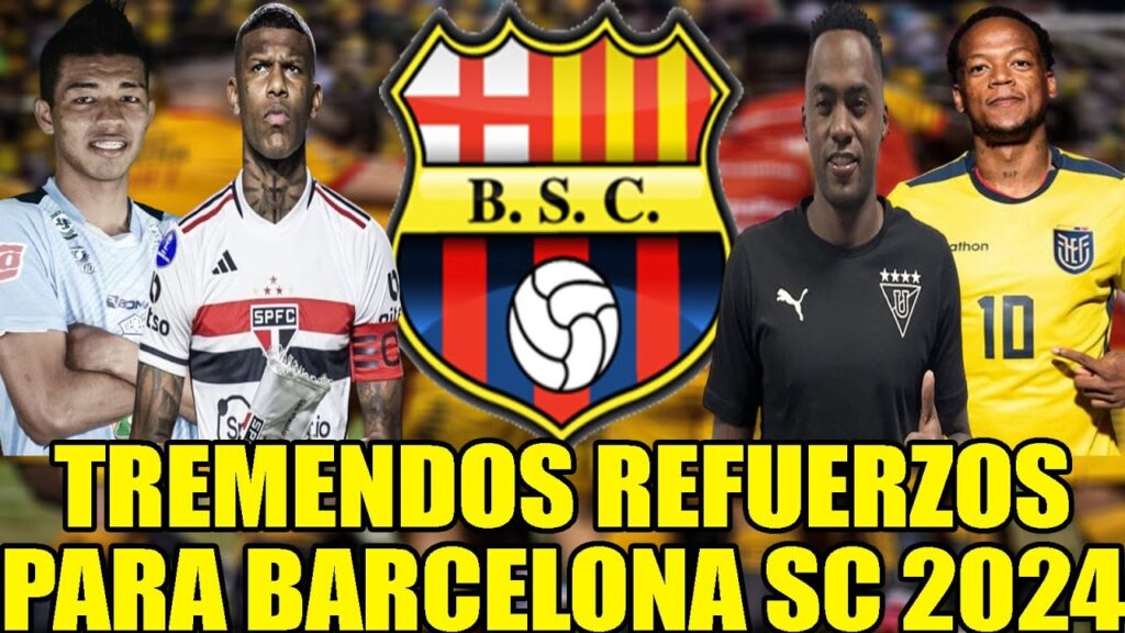 TREMENDOS REFUERZOS PARA BARCELONA SC 2024! ROBERT ARBOLEDA, ROMARIO Y RENATO IBARRA ARON RODRIGUEZ