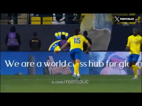 Alex Telles gol Al-Nassr 1-0 Al-Ettifaq