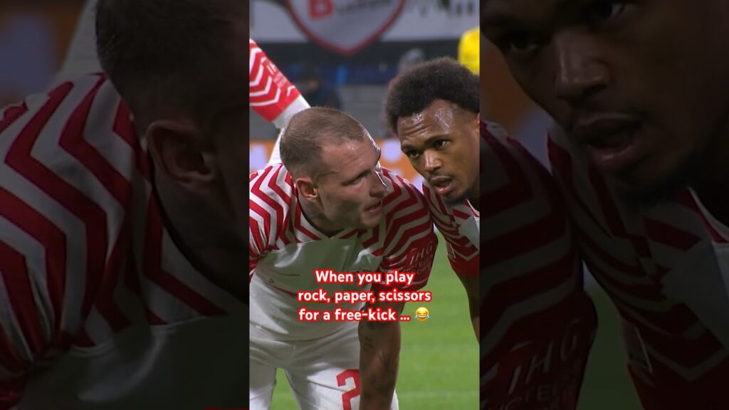 That‘s one way to decide a free-kick 👀😂