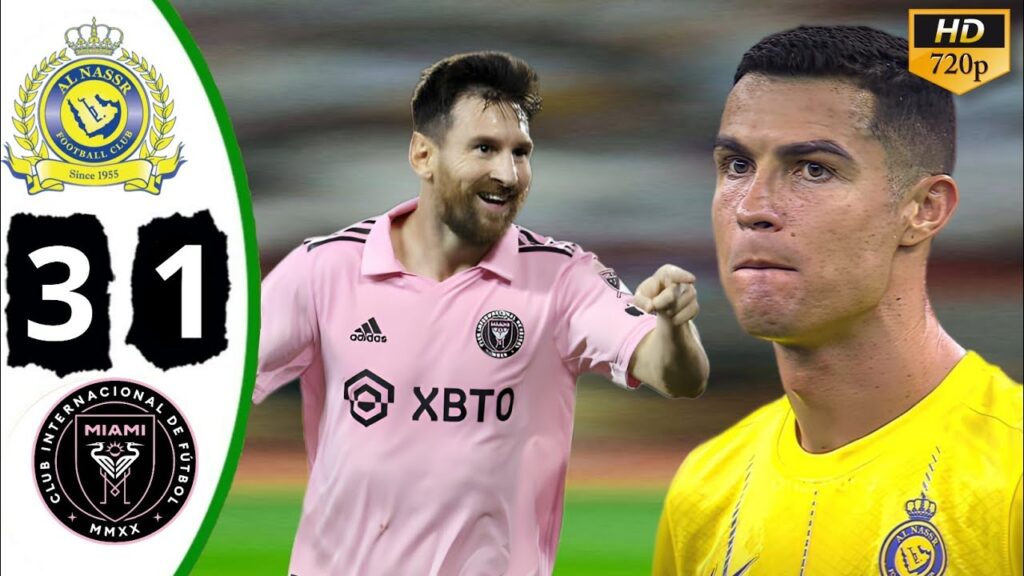 Messi vs Ronaldo inter Miami vs Al Nassr 3-1 Friendly Match Highlights & All Goals 2024