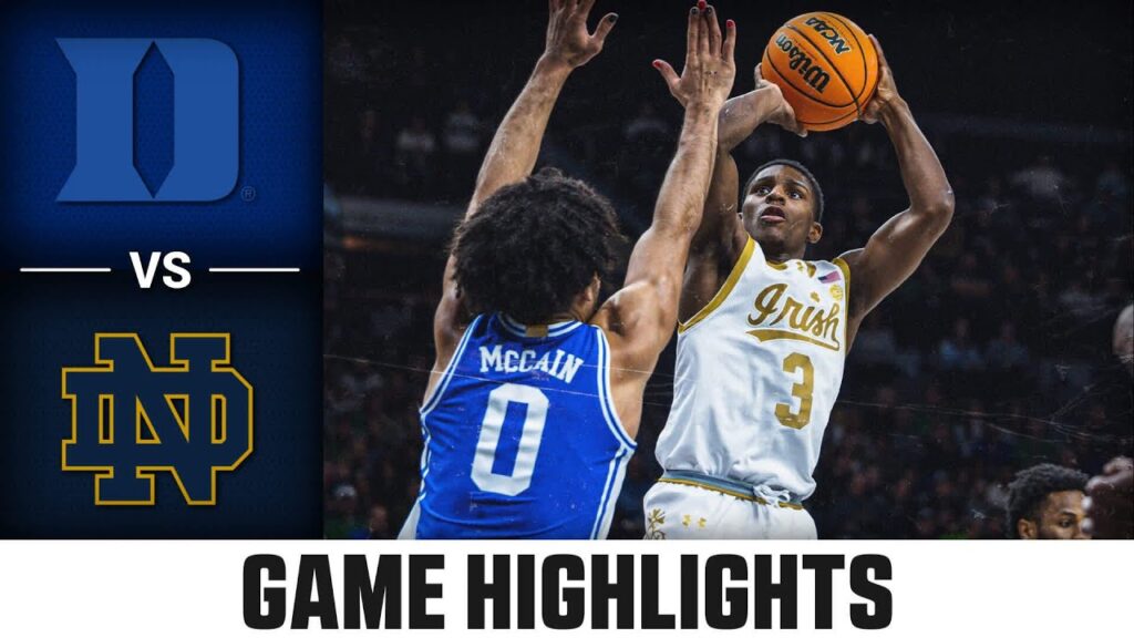 Duke vs. Notre Dame Game Highlights | 2023-24 ACC Men’s Basketball