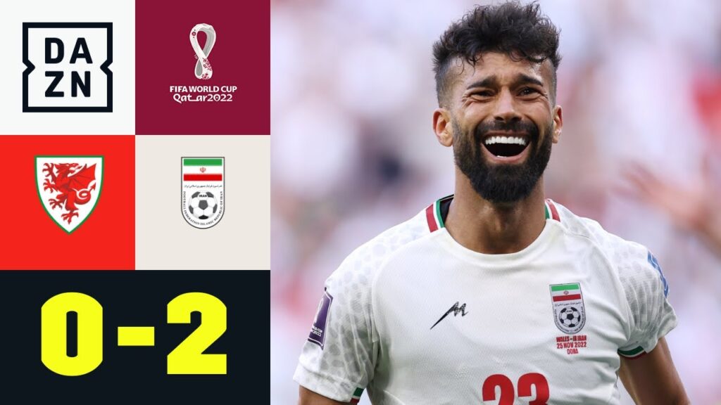 Last-Minute-Wahnsinn lässt Iran nach Kung-Fu-Rot spät jubeln: Wales - Iran 0:2 | WM 2022 | DAZN