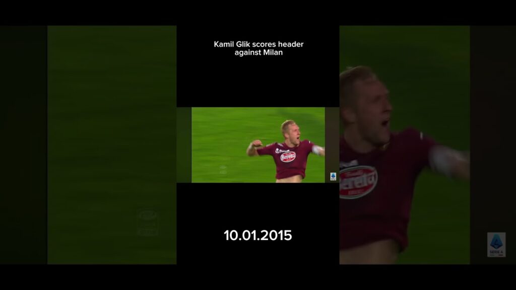 Kamil Glik header against ac Milan