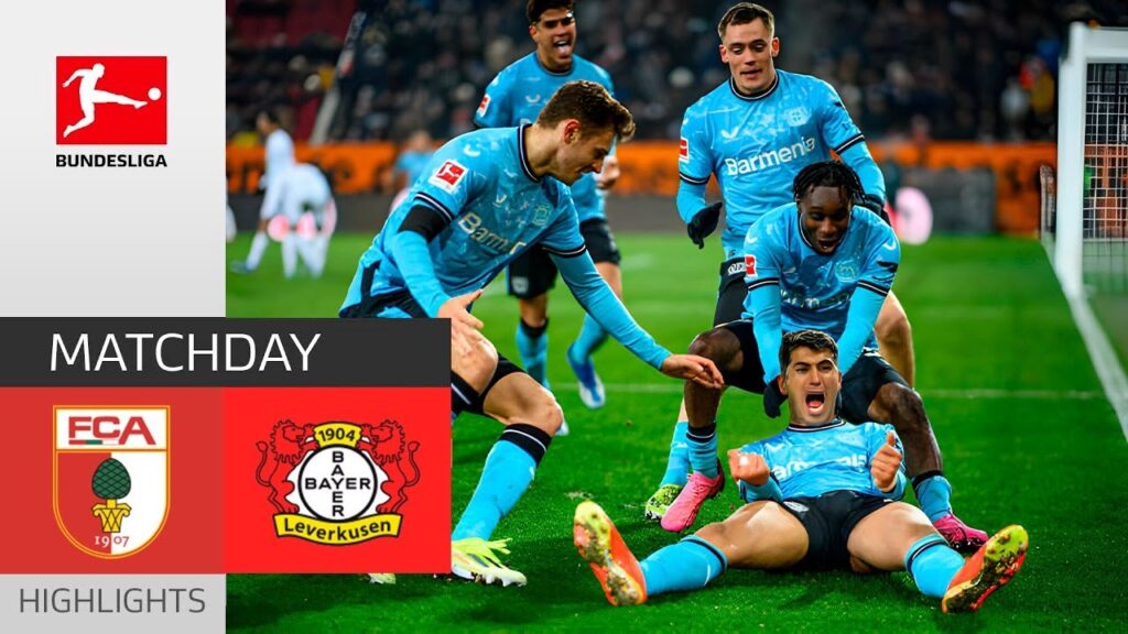 Exequiel Palacios Goal 90+4 | Augsburg vs Leverkusen 0-1 Extended Highlights | Bundesliga 2023/24