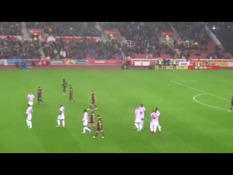 Stoke City - Joe Allen Goal Celebrations vs. Swansea City