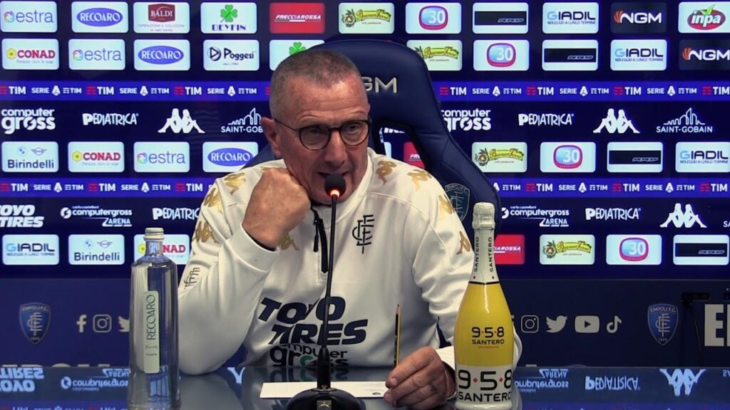 Le parole di mister Andreazzoli alla vigilia di Hellas Verona-Empoli