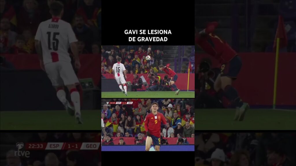 GAVI. LESIÓN de GRAVEDAD con ESPAÑA #gavi #seleccionespañola #futbol