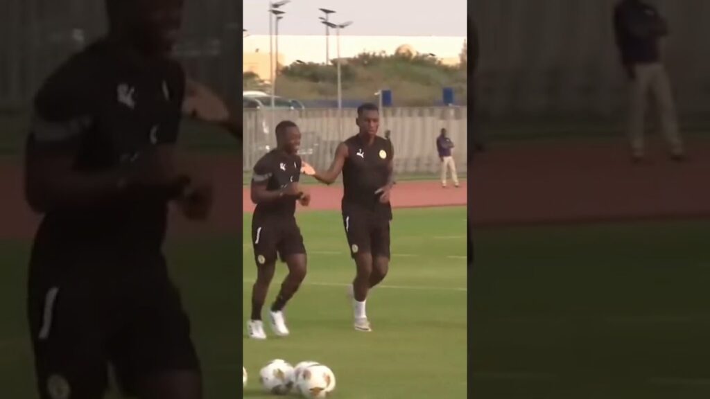 Nicolas Jackson et Nampalys Mendy avec les Lions du Sénégal en pleine préparation de la CAN 2024.