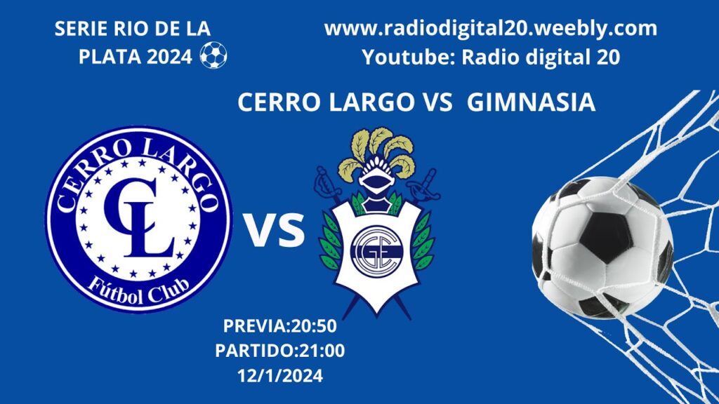 CERRO LARGO VS GIMNASIA ESGRIMA DE LA PLATA. EN VIVO. SERIE RIO DE LA PLATA 2024. #serie2024