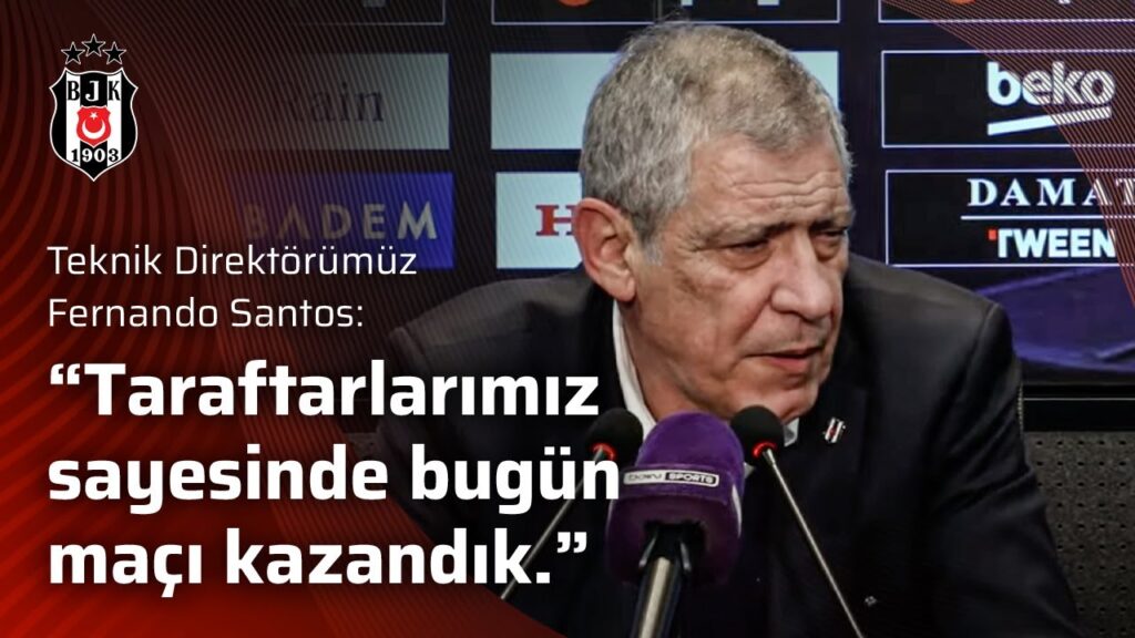 Fernando Santos: Gerçekçi olalım, daha çok çalışmamız lazım. Daha iyiye gideceğiz. | #BJKvFKG