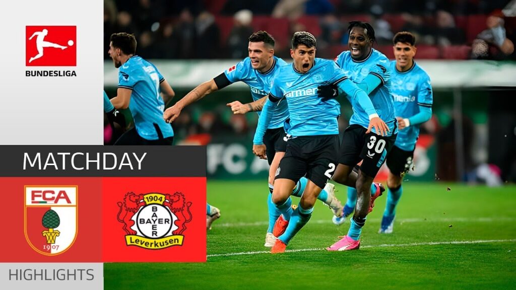 Exequiel Palacios Goal 90+4 | Augsburg vs Leverkusen 0-1 Highlights Goals | Bundesliga 2023/24