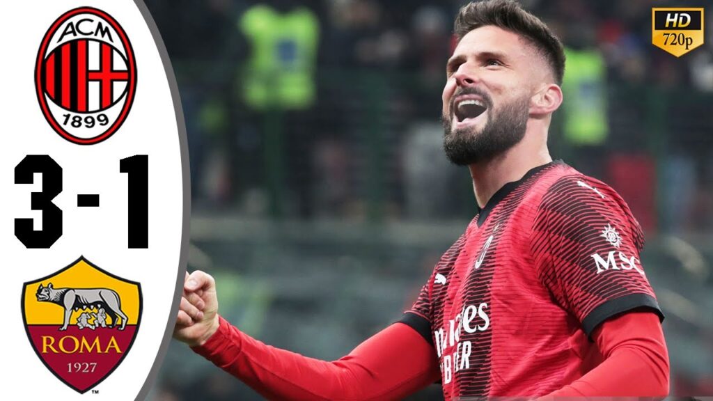 AC Milan vs Roma 3-1 Highlights & All Goals 2024 🔥 Olivier Giroud Goal