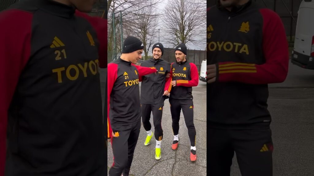 🐺🐺🐺 This trio… 😍 #asroma #dajeroma #seriea #football #dybala #azmoun #paredes