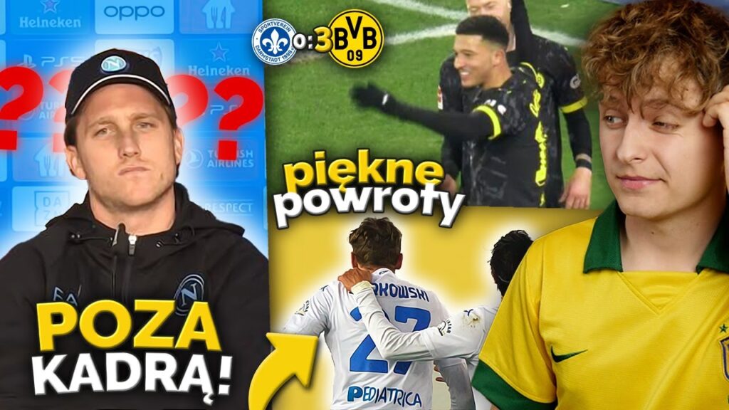 DZIWNE! Piotr Zieliński WYPADŁ Z KADRY Napoli! PONOWNE DEBIUTY Jadona Sancho i Szymona Żurkowskiego!