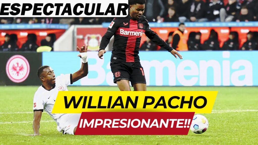 WILLIAM PACHO ESPECTACULAR BARRIDA ANTE EL BAYER LEVERKUSEN