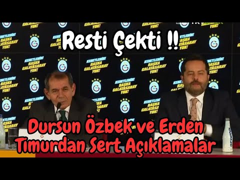 DURSUN ÖZBEK VE ERDEN TİMUR BASIN TOPLANTISI. TFF İSTİFA ETSİN.DURSUN ÖZBEK ALİ KOÇ GERGİNLİĞİ.