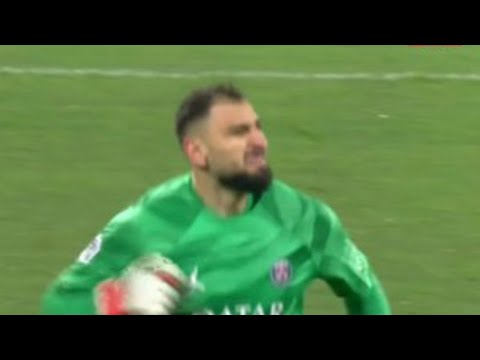 Gianluigi Donnarumma saves Przemysław Frankowski penalty, Lens vs PSG (0-2) Extended Highlights