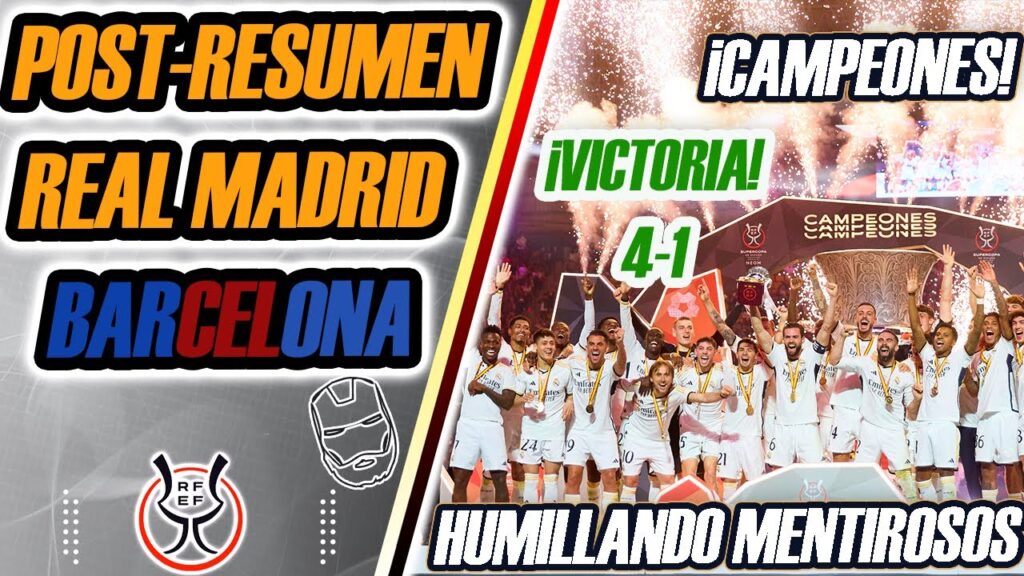 💥VINICIUS REVIENTA AL BARCELONA Y HACE CAMPEON AL REAL MADRID| RESUMEN-POST ATLETICO | IRONSANTV |