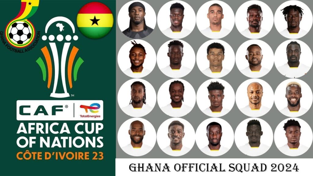 Ghana Official Squad  AFCON 2024 | Africa Cup Of Nations Cote D'ivoire 2023 |  @gtbkaphansport