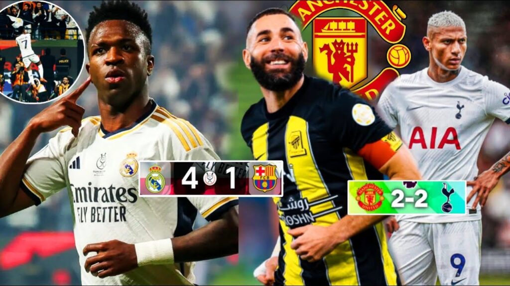 RESUMEN Y GOLES DEL HATTRICK DE VINICIUS  QUE DESTROZA AL BARCELONA🔥|MADRID SUPERCAMPEÓN#solofutbol