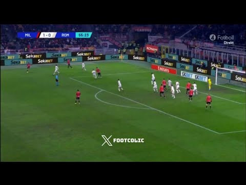 Gol di Olivier Giroud, Milan vs Roma (2-0) Tutti i gol e gli highlights estesi