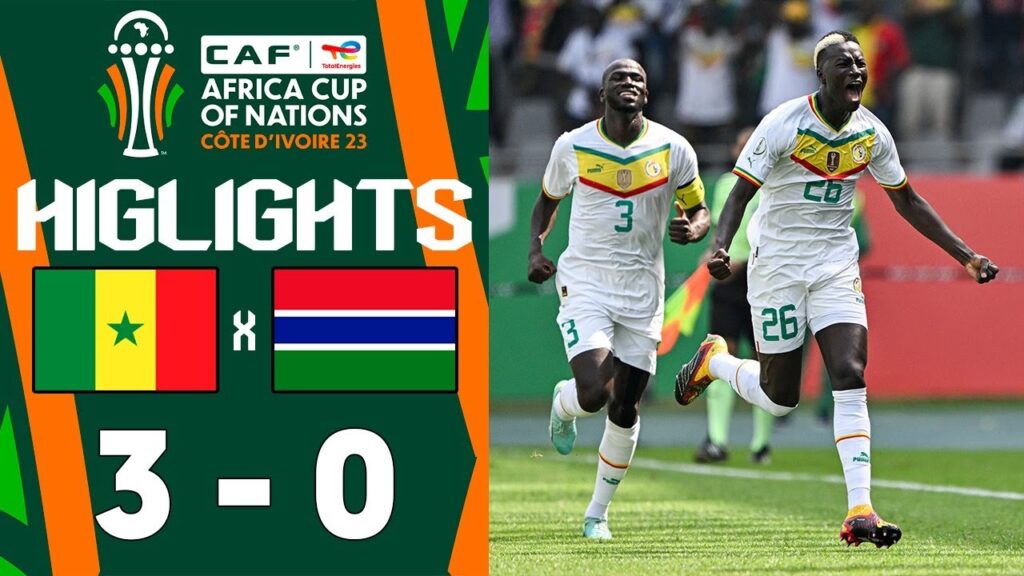 Pape Gueye Goal | Senegal vs Gambia 3-0 Extended Highlights | Africa Cup of Nations 2023/24