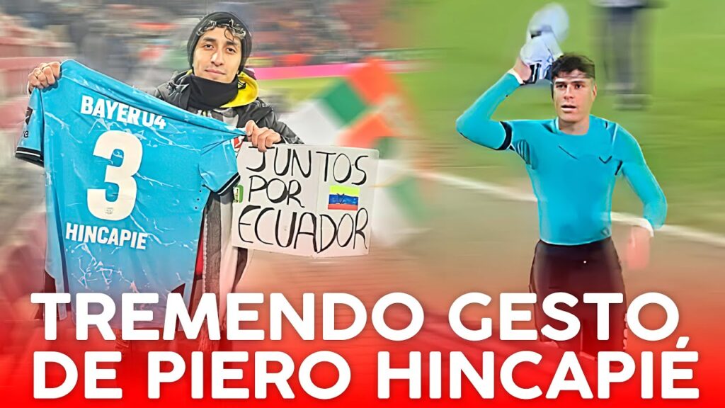 ASÍ FUE el GRAN GESTO de Piero Hincapié con un HINCHA en ALEMANIA!!