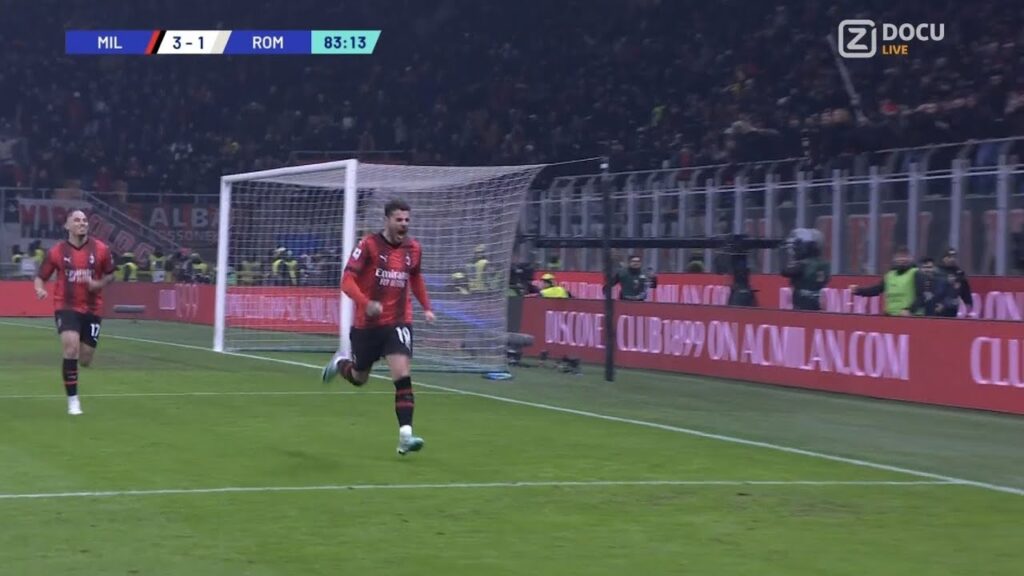 Theo Hernandez Goal, Milan vs Roma (3-1) Tutti i gol e gli highlights estesi