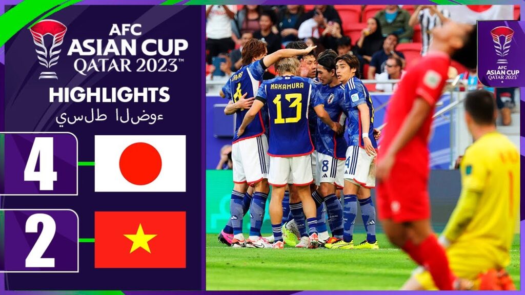 日本対ベトナムの4-2 ハイライト - アジアカップ 2024