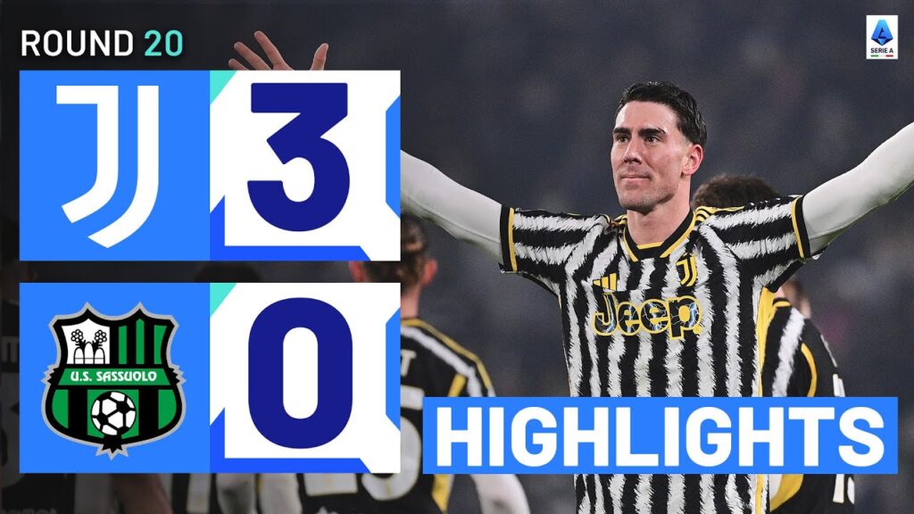 JUVENTUS-SASSUOLO 3-0 | HIGHLIGHTS | Vlahović incredible brace leads Juve to win | Serie A 2023/24