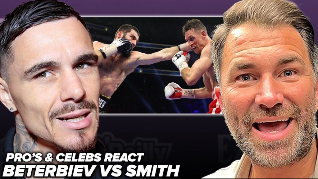 Artur Beterbiev vs Callum Smith - Pro fighters & celebs REACT to Beterbiev stopping Smith!