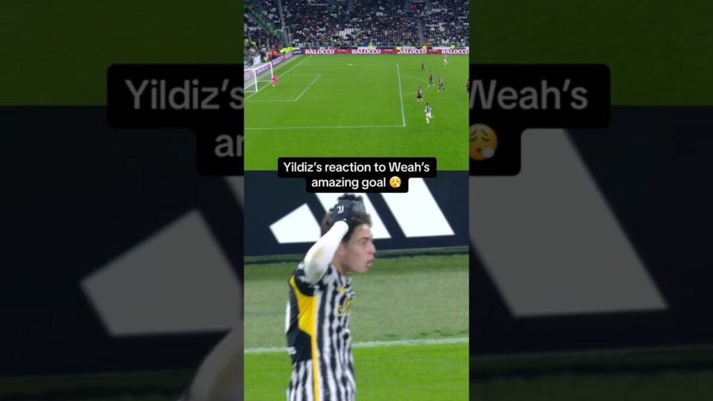 Yildiz reacts to Tim Weah’s goal 😮‍💨🔥