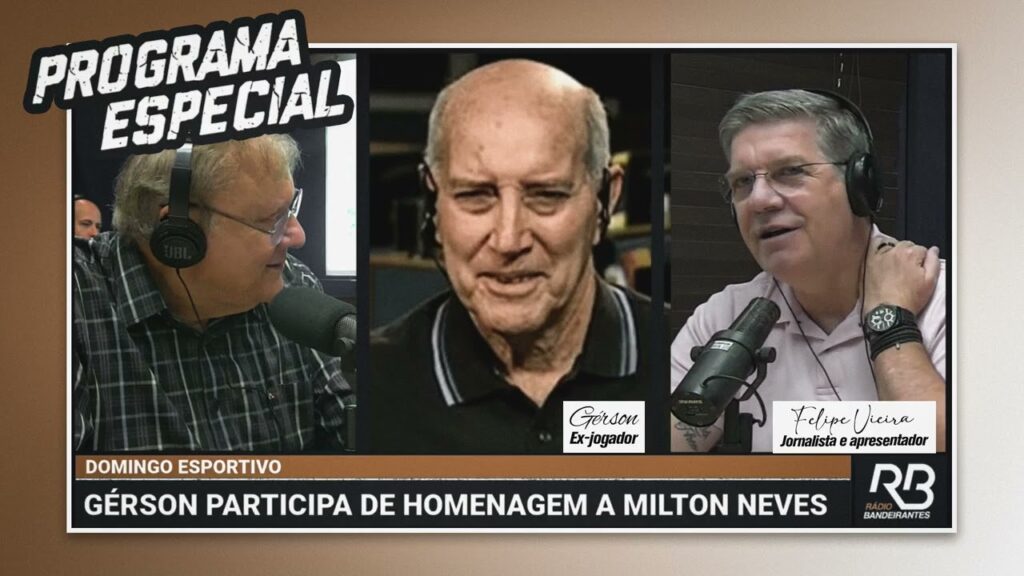 Gérson (ex-jogador) participou do programa especial com Milton Neves