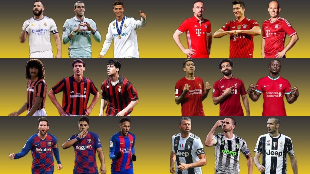 Best Trios in Football History 3️⃣🔥