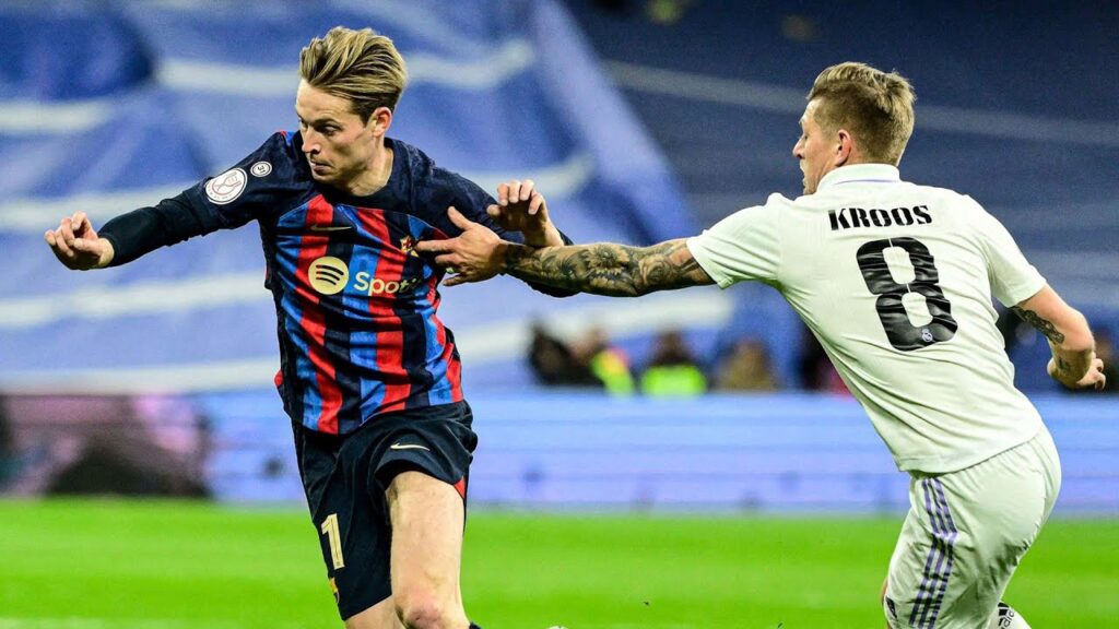 frenkie de jong VS Real Madrid - Supercopa de España 2024 Final