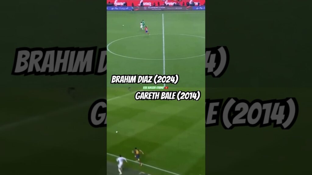 🏎 So sánh pha bức tốc của Bale 2014 vs Brahim Diaz 2024 🔥 Real Madrid Super Speed #shorts