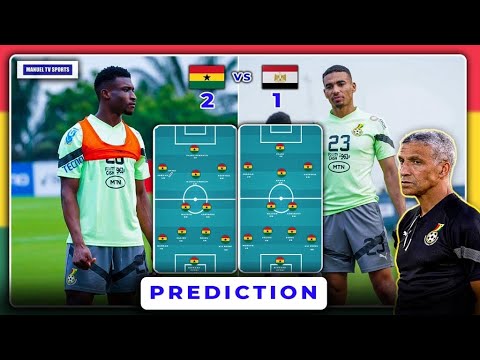 🇬🇭BLACK STARS STARTING LINE UP AGAINST EGYPT🇪🇬-MOHAMMED KUDUS-INAKI WILLIAMS(PREDICTED)