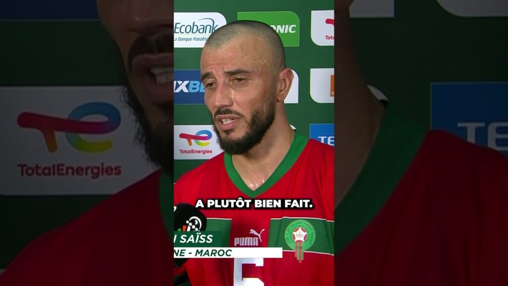 🇲🇦 La réaction de Romain Saïss après le carton du Maroc ! #shorts