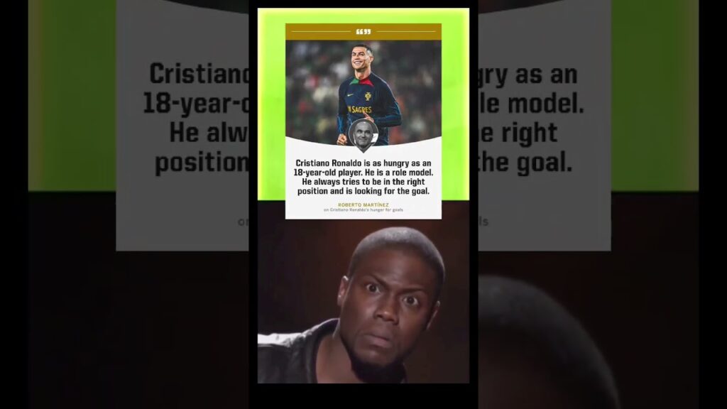 Roberto Martínez says Cristiano Ronaldo is "as hungry for goals #football #mpappe