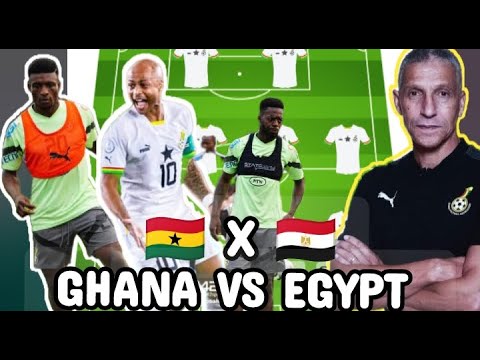 GHANA VS EGYPT: STRONG LINE UP TO BATTLE AGAINST EGYPT.... KUDUS, SALISU, DJIKU, LAMPTEY