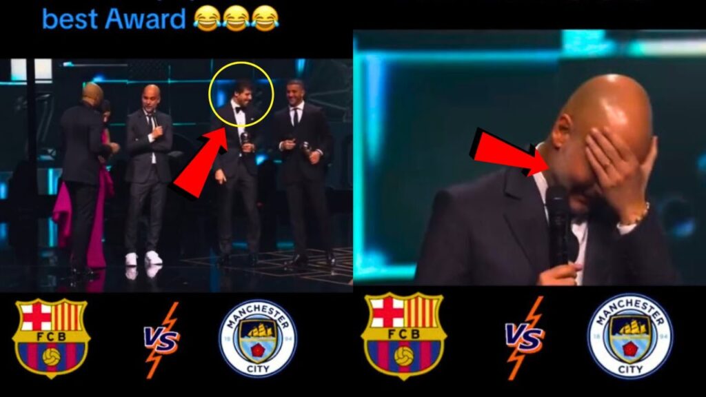Epic LOL Moment: Ruben Dias Can't Handle Pep Guardiola's F*ck  at FIFA Best Awards