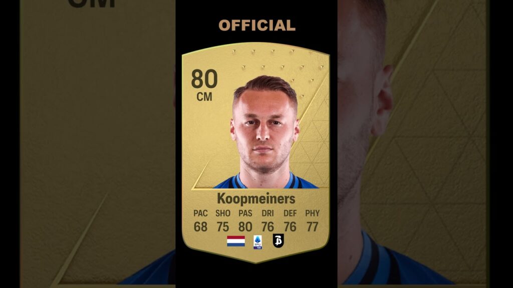 Teun Koopmeiners - Official Rating VS Current Form Rating  #like #subscribe