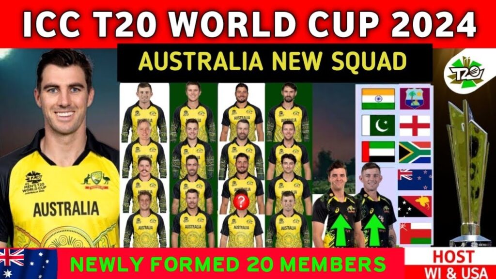 Icc t20 world cup 2024 australia squad |australia final squad | australia team t20 world cup 2024