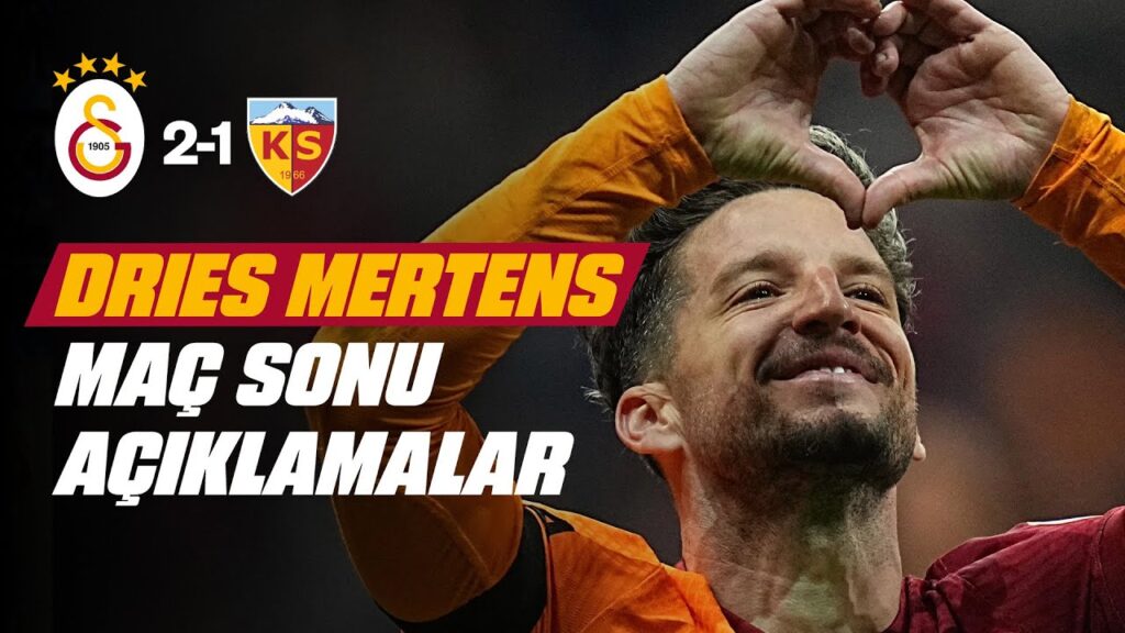 📺 Dries Mertens'in maç sonu açıklamaları | #GSvKYS