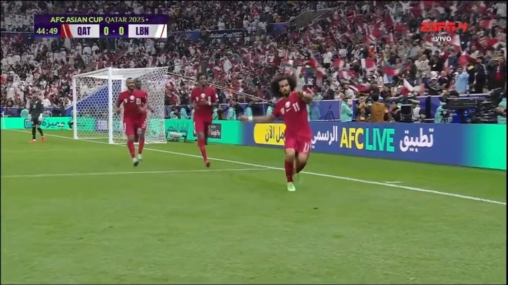 Akram Afif Goal | Qatar vs Lebanon 1-0 Extended Highlights | AFC Asian Cup 2024