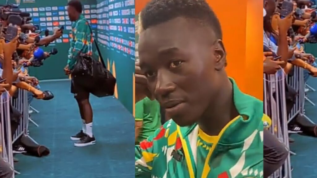 Réaction à chaud Pape Gueye après match contre la Cameroun