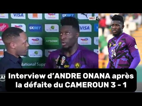 Andre Onana réagit après la défaite du Cameroun face à Sénégal; Rigobert Song et Samuel Eto’o sont…