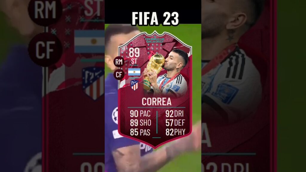 ÁNGEL CORREA🇦🇷 - EVOLUCIÓN (Todas cartas oficiales de Ultimate Team) #angelcorrea #fifa #futbol