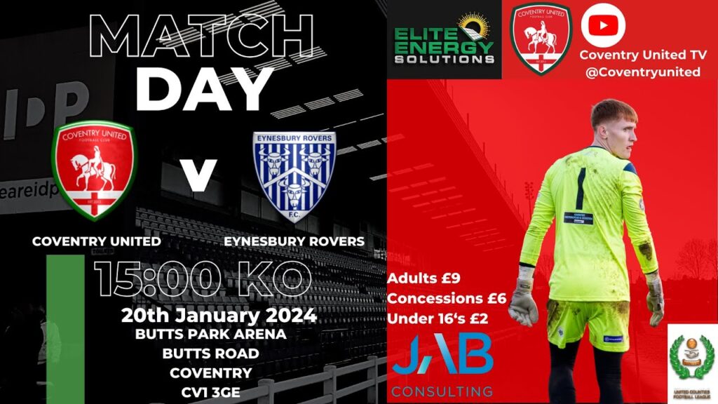 Coventry United Vs Eynesbury Rovers - LIVE COMMENTARY